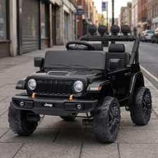 Детский электромобиль джип M 6312EBLR-2(24V) черный с мягкими EVA колесами